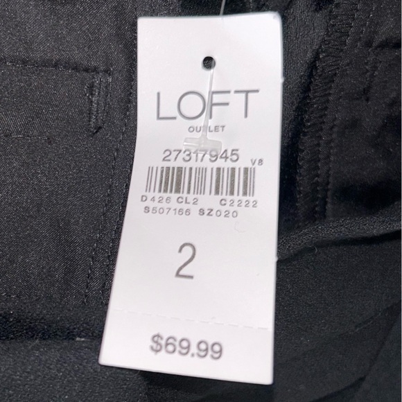 Loft Outlet Trousers Wide Leg Waist Tie Belted High Waisted Solid Casual Pants - Picture 7 of 15